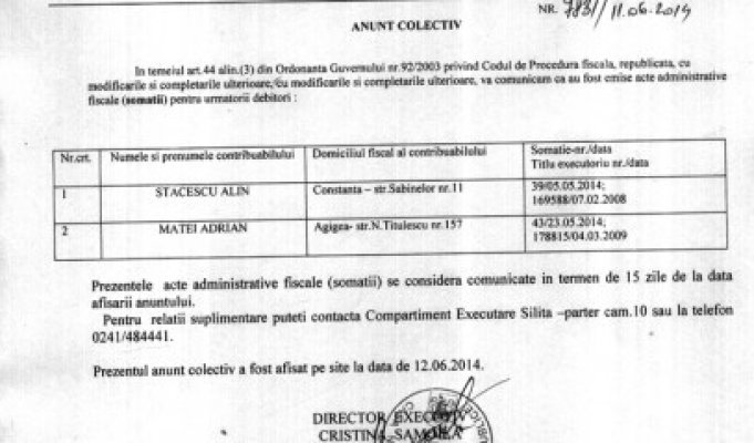 Statul a pus popriri pe două pensii amărâte ale unor bătrâni din Constanţa